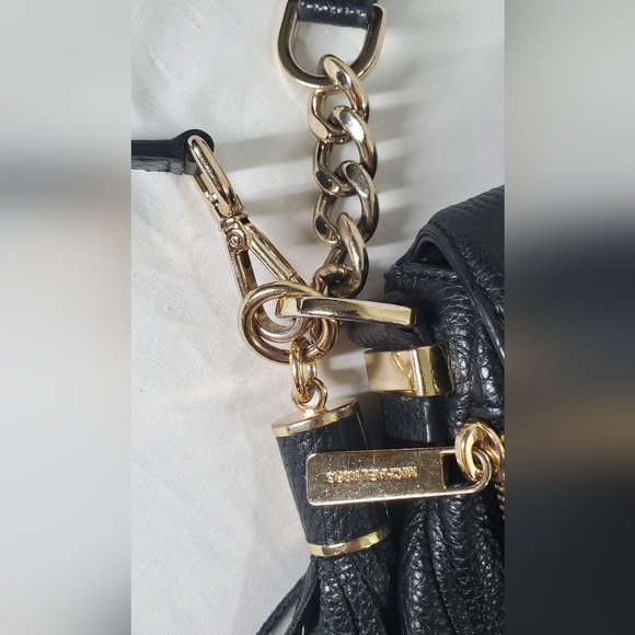 Michael Kors Bedford Tassle Bag Black Pebbled Leather with Matching Wristlet - Picture 11 of 11